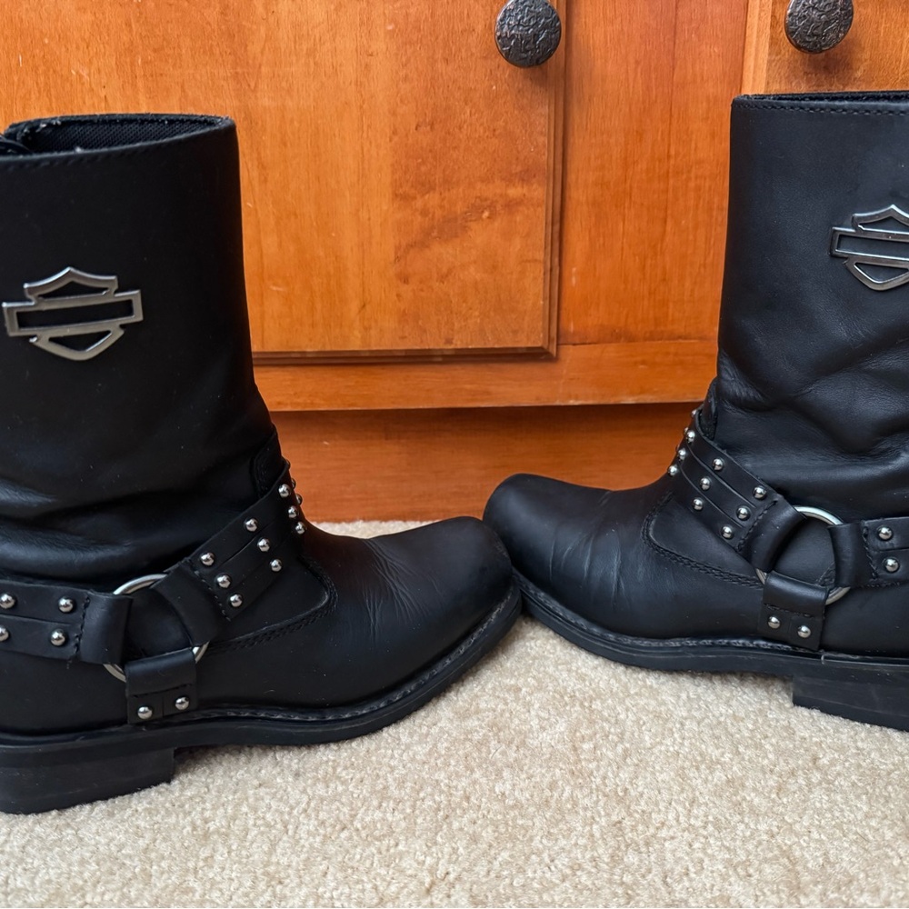 Harley-Davidson Black Leather Women’s Boots size 7